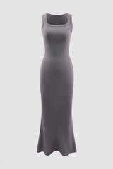 Square Neck Mermaid Midi Dress - HouseofHalley