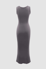 Square Neck Mermaid Midi Dress - HouseofHalley