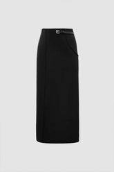 Straight Skirt With Belt - HouseofHalley