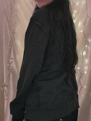 Street Guitar Print Oversized Hoodie - HouseofHalley