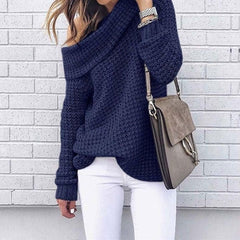 Stephanie - One-Shoulder Knit Sweater
