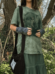 Tie Dye Grunge Fairy Print Tee - HouseofHalley