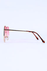 Pink Gradient Colors Tinted Lens Oversized Sunglasses