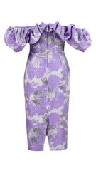 VESTIDO MIDI SIN TIRANTES