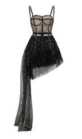 CONJUNTO DE DOS PIEZAS DE MINI VESTIDO SIN MANGAS