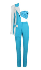 Zweiteiliges One-Shoulder-Set