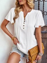 Camisetas casuales holgadas de manga corta con cuello en V