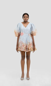 JONI FLORAL PUFF SLEEVE MNI DRESS