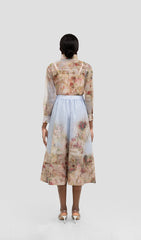 KATE FLORAL SHIRT SET MIDI DRESS