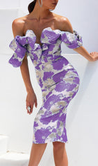 VESTIDO MIDI SIN TIRANTES