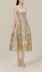 MIDIKLEID MIT DSCHUNGELDRUCK IN SCHOKOLADE