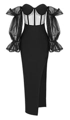 VESTIDO MÁXIMO SIN TIRANTES