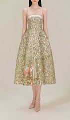 MIDIKLEID MIT DSCHUNGELDRUCK IN SCHOKOLADE