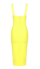GESPLITTES MIDIKLEID IN GELB