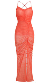 PERSPEKTIVES MAXIKLEID MIT TRÄGERN IN MAUVE