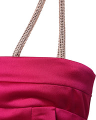 TRÄGERLOSES MAXIKLEID MIT NECKHOLDER IN ROSA