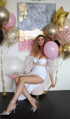 VESTIDO MÁXIMO SIN TIRANTES