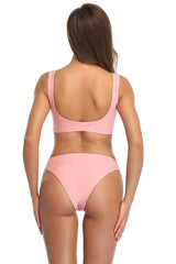 Wide Straps Knotted Bikini