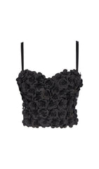 ROSA BLUMEN-KRISTALL-TOP