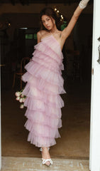 RÜCKENFREIES MAXIKLEID MIT FRANSEN