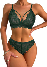 Avidlove BH- und Höschen-Set, Dessous-Set für 2-teiliges Spitzen-Bralette- und Höschen-Set