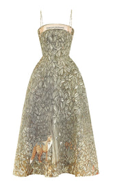 MIDIKLEID MIT DSCHUNGELDRUCK IN SCHOKOLADE