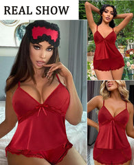 Avidlove Pyjamas für Modal Nachtwäsche Cami Schlafset Spitzenbesatz Kurze Pyjama-Sets mit Shorts S~XXL