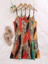 3 Pack Plus Size Basic Nightdress Set, Women's Plus Solid Plain Round Neck Cami Sleep Dress Three Piece Set