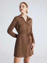 Cappuccino Run Satin String Kleid