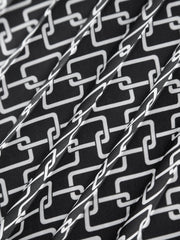 Langer Plisseerock mit Kettenmuster