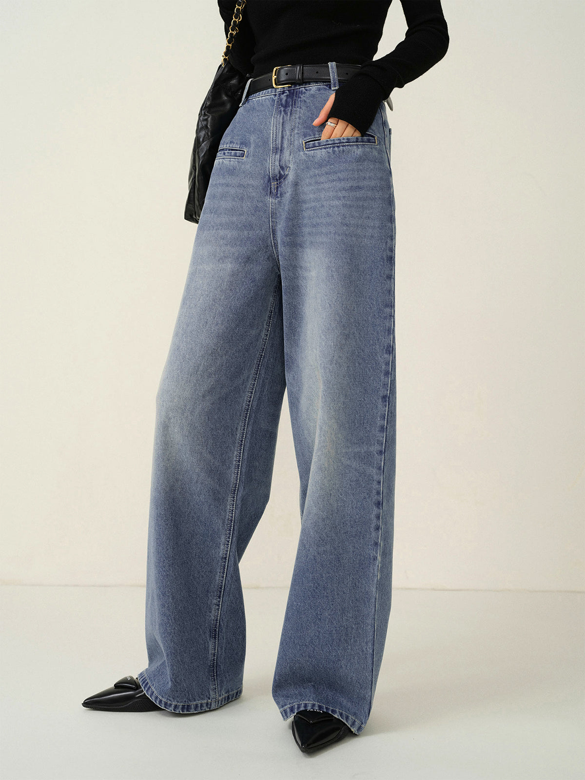 Casual Wide Leg Jeans