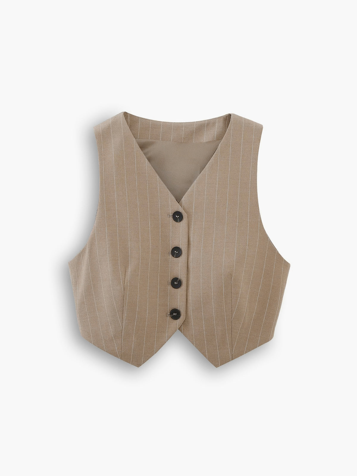 Button Up Pinstripe Vest