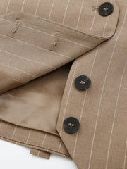 Button Up Pinstripe Vest