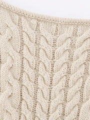 Weste mit Zopfmuster