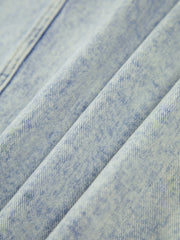 Maxi-Jeansrock mit Knopfleiste