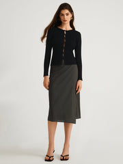 Charlize – Langärmliges Stricktop mit Cut-outs