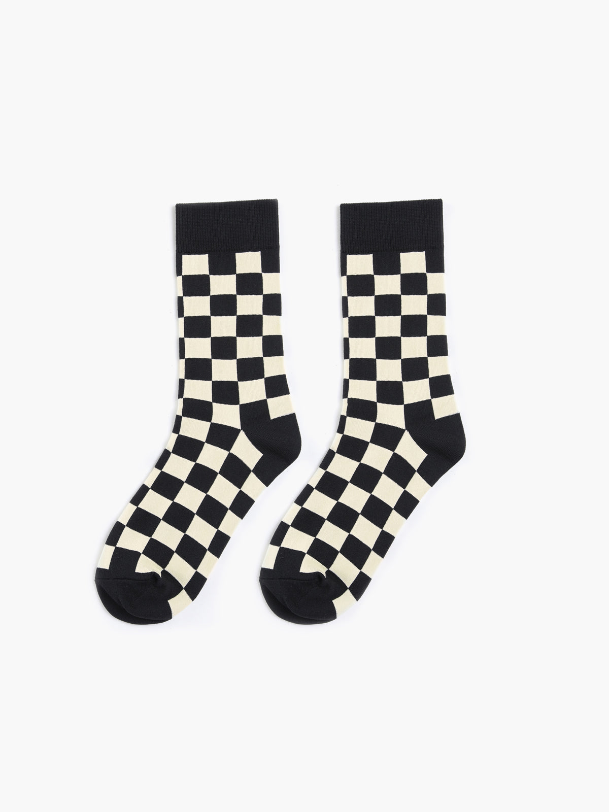 Checker Mid Calf Socks