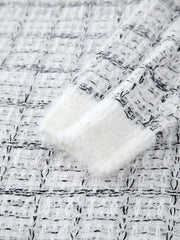 Suéter de tweed a cuadros