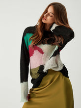 Oversize-Pullover mit Karussell-Print