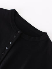 Strickjacke mit langen Ärmeln und Knopfleiste