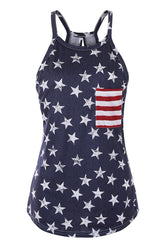Navy Stars Printed One Piece Swimwear