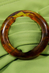 Green Two Piece High Waist Bikinis Swimsuits