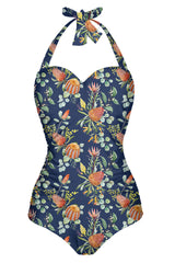 Flower One Piece Swimsuit