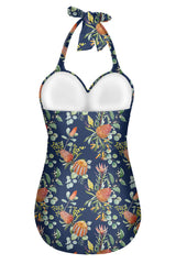 Flower One Piece Swimsuit