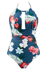 Dark Purple One Piece Swimsuit