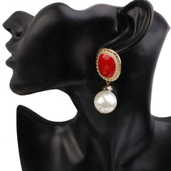 Vintage Pearl Statement Earrings