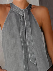 Halter Tie Sleeveless Casual Tank Tops