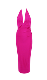 Halter bandage evening dress