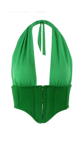 TOPS HALTER EN VERDE