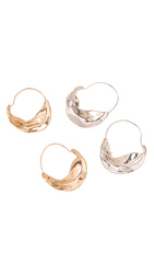 Unregelmäßige Blattohrringe